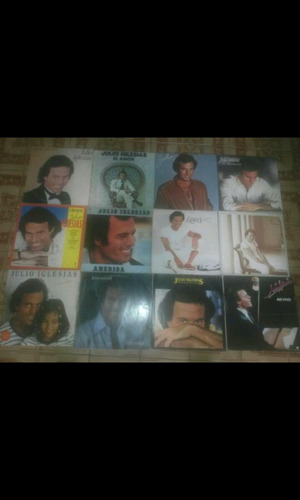 12  Discos De Vinil Do Cantor Julio Iglesias