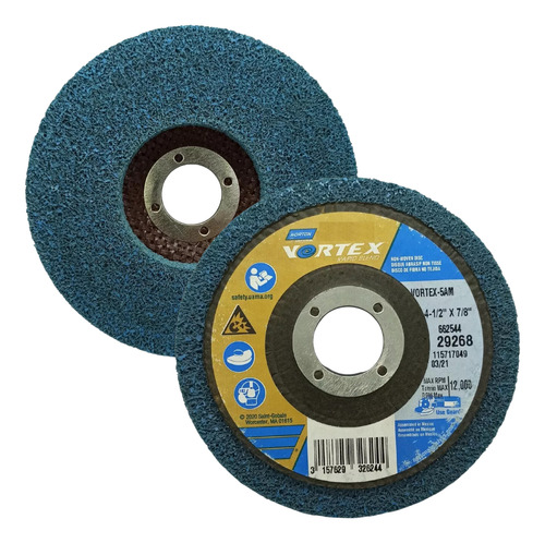 Disco Vortex Rapid Blend 115mm Polimento Inox Metal Norton