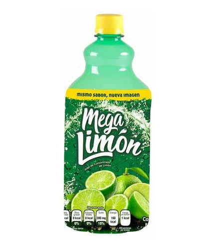 Jugo De Limón Mega Limón 1 Lt Caja 12 Pzs