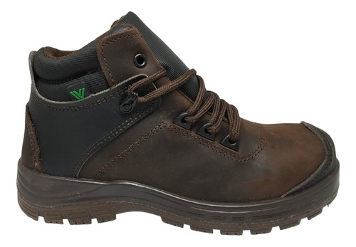 Bota Van Vien Omega Casco Dielectrica Cafe Hombre Piel