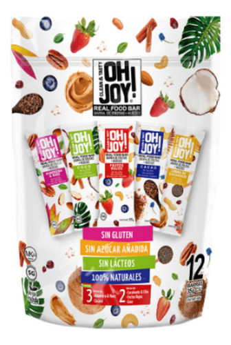 Barras De Frutas+nueces Oh Joy! 12/35 G