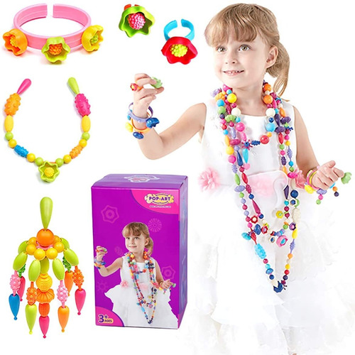 Pop Beads For Little Girl Toys, Diy Jewelry Making Kit ...