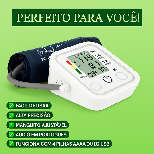 Aparelho De Medir Pressão Arterial Digital Automático