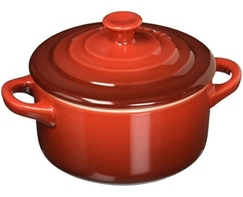 Le Creuset Mini Cocotte Redondo De Gres, 8 Oz, Cereza