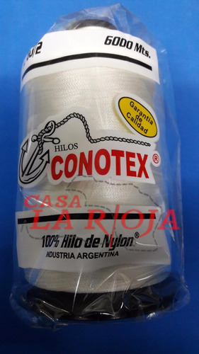 Hilo De Nylon Blanco 60 X 6000 Conotex Marroquineria