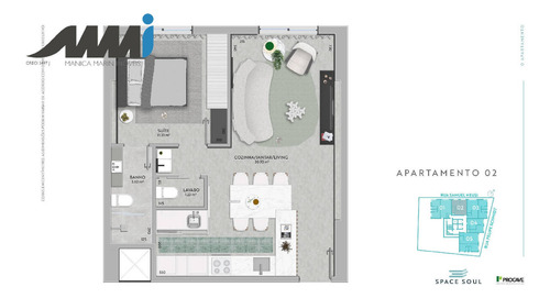 Imagem 13 de 15 de Space Soul, Apartamento Loft No Centro, Itajaí - 1865