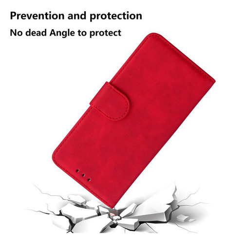 B Funda De Piel Tipo Cartera De Color Para Xiaomi Redmi A2
