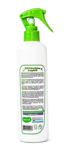 Imagem 2 de 5 de Limpa Frutinha E Vegetais Higienizador Orgânico Bioclub Baby