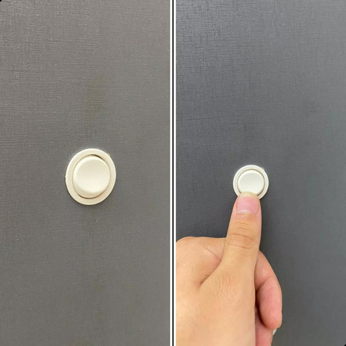 10 Interruptor Gota Redondo Bolinha De Embutir Para Móveis