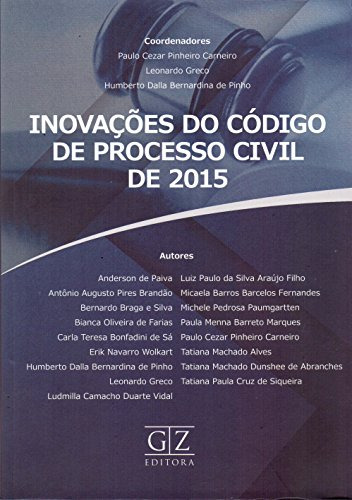 Libro Inovacoes Do Cod Proc Civil De 2015 01ed 16 De Carneir