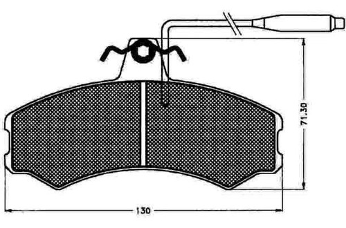 Pastilla De Freno Mercedes Benz Mb130 - 131 (modelo Viejo) 7