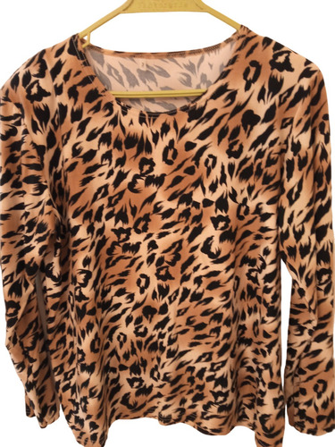 Blusa Animal Print Talle Grande, Buena Calidad