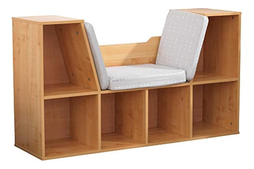 Librería De Madera Kidkraft Con Rincón De Lectura, Almacenam