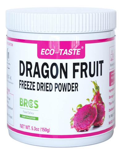 Polvo De Fruta De Dragn, 5.3 Oz. (150 G), Polvo De Pitaya Se