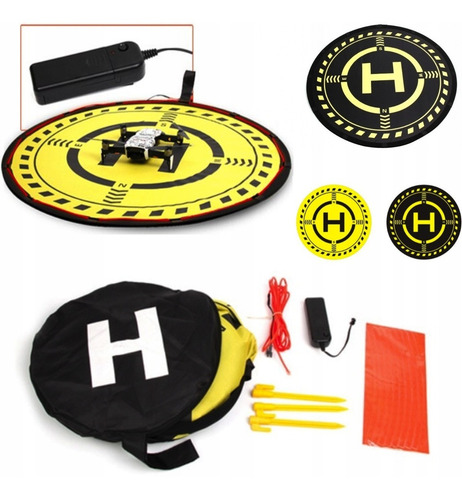 Imagen 8 de 10 de Led Dji Mini 2 Y 3 Drone Landing Pad 70cm Base De Aterrizaje