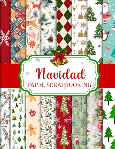 Navidad Papel Scrapbooking: Juego De Papel De Scrapbooking N