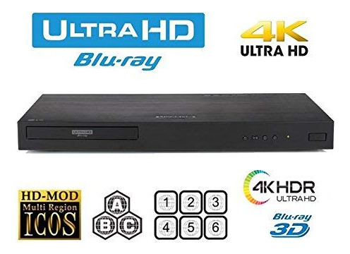 Nuevo LG Ubk90 Uhd Streaming, 4k, 2d/3d, Blu Ra Sin Región