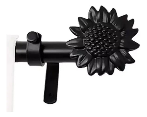 Barral Cortina Ironwood 22mm A Medida De 1 A 4m Linea Nakash Negro Termina Girasol