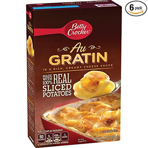 Betty Crocker Au Gratin Potatoes 4,7 Box Oz (paquete De 6)