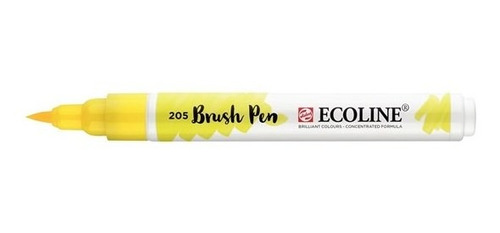 Brushpen Ecoline Talens Amarillo Limón 205 - Mosca