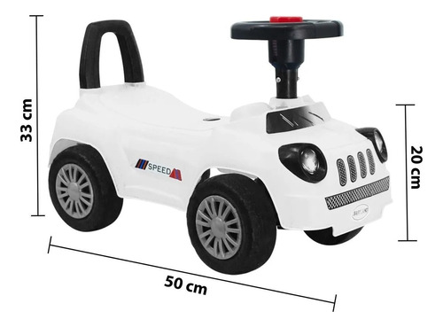 Buggy Infantil Auto Tipo Jeep Con Bocina Y Respaldo 