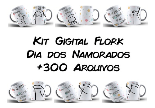 Pack Artes Para Canecas Dia Dos Namorados Flork Bento