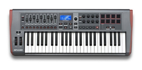 Controlador Impulse 49 Novation Usb Midi 49 Teclas Gris