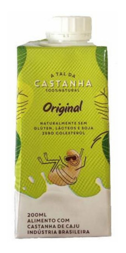 Bebida De Castanha De Caju Original A Tal Da Castanha 200ml