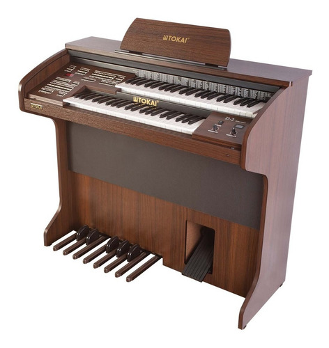 Imagem 5 de 5 de Órgão Eletrônico Tokai D-2 Dual Voice Marrom
