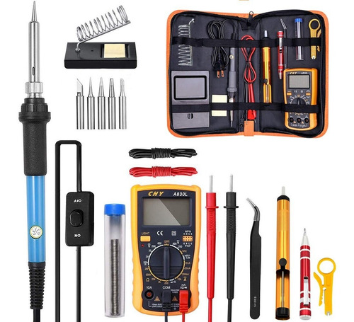 Kit De Multímetro Digital Con Sensor De Temperatura Ajustabl