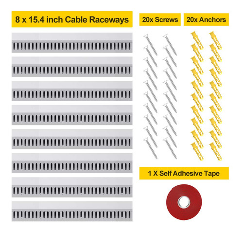 Kit De Conductos De Alambre, Canaleta De Gestion De Conducto