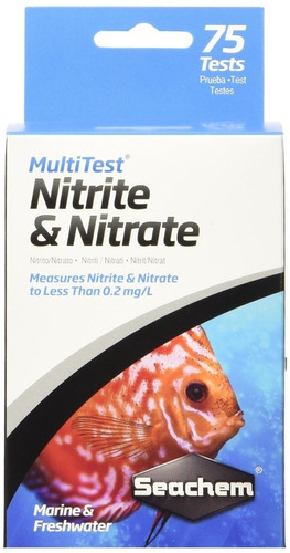 Seachem Multi Test Nitritos Y Nitratos Marinos Agua Dulce