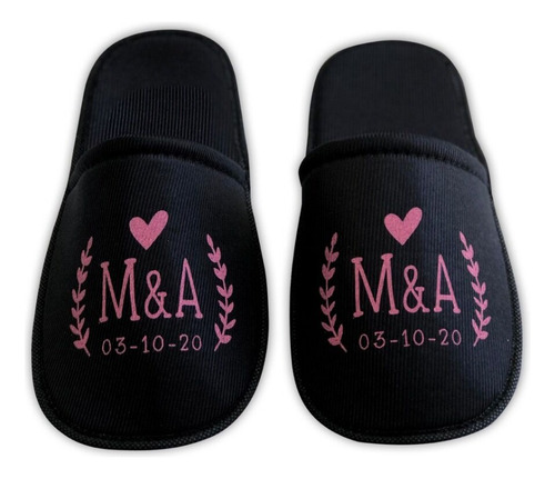 70 Pantuflas Personalizables Con Costalito Boda Xv Festiboda