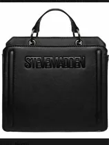 Comprar Bolsa Steven Madden Acabado De Los Herrajes Oro Color Black Color De La Correa De Hombro Mismo Color De Bolso Diseño De La Tela Liso