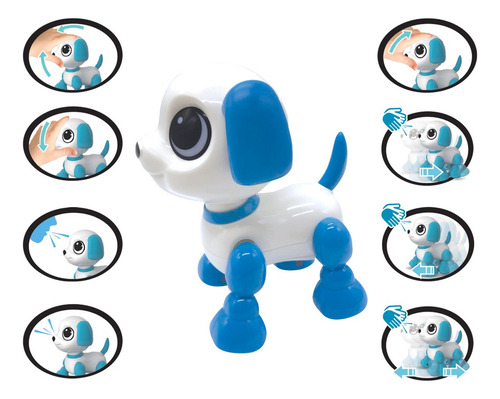 Perrito Robot Mini Power Puppy Con Luz, Sonido Y Comandos