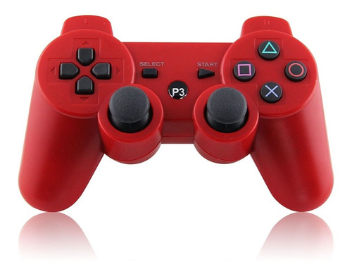 Joystick Control Mando Playstation 3 Ps3 Inalambrico Rojo