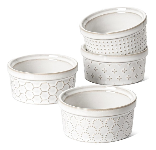 Ramekins 4 Onzas, Ramekin Apto Horno, Ramiken Crema Bru...