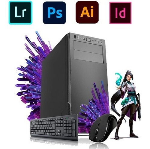 Imagen 1 de 4 de Pc Diseño Grafico Intel I3 10105 Ram 16gb Ssd 960 Wifi!