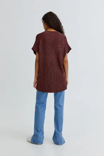 Pull marron zara sale