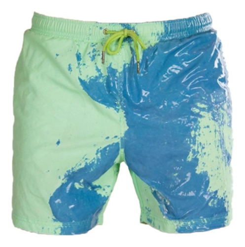 Pantalones Cortos De Baño De Secado Rápido, Cambio De Color