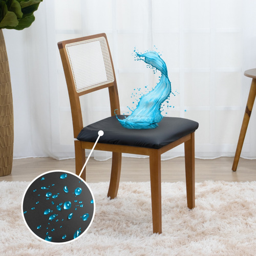 Kit 8 Capa Impermeável Para Assento De Cadeira Cores Cor Preto