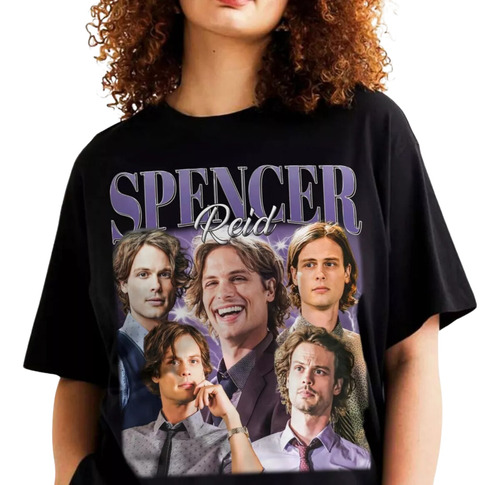Camiseta Spencer Reid, Playera Criminal Minds Genius