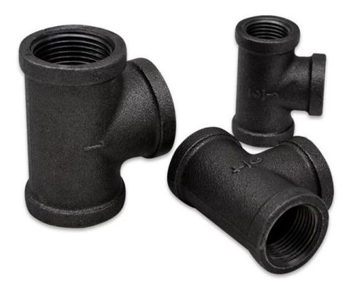 Tee De 1 Pulgada Hierro Negro