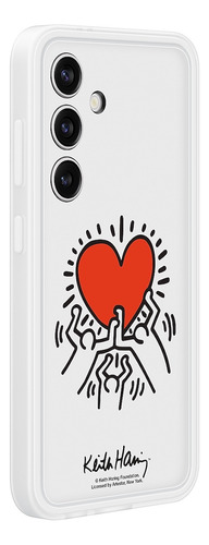 Carcasa Smart View Wallet Para Galaxy S22 Estampado Blanco