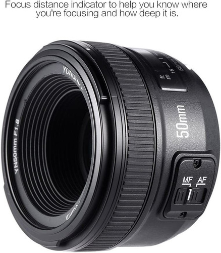 Imagen 6 de 8 de Lente 50mm Yongnuo F1.8 Af Auto Focus Fx Dx Full Frame Nikon