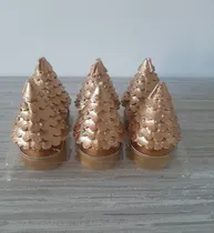 Comprar Velas En Forma De Arbolito Y Santa Claus Set De 6 Unids