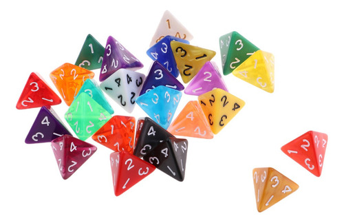 25 Piezas D4 Dados Para Table Games Dungeons And Dragons Mtg