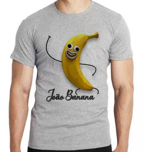 Camiseta Infantil Kids João Banana Desenho Fruta Engraçado