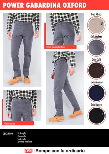 Pantalon Oggi Jeans De Vestir Para Hombre Power Gabardina Pantalon Oggi Jeans De Vestir Para Hombre Power Gabardina