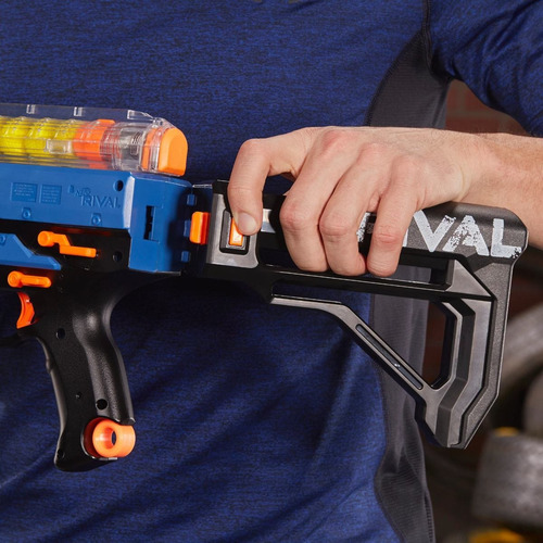 Lanzador Hypnos Xix-1200 Nerf Rival Color Azul